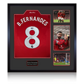 Bruno Fernandes Signed Manchester United Shirt Elite Frame (ACG Cert)