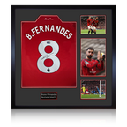 Bruno Fernandes Signed Manchester United Shirt Elite Frame (ACG Cert)