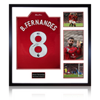 Bruno Fernandes Signed Manchester United Shirt Elite Frame (ACG Cert)