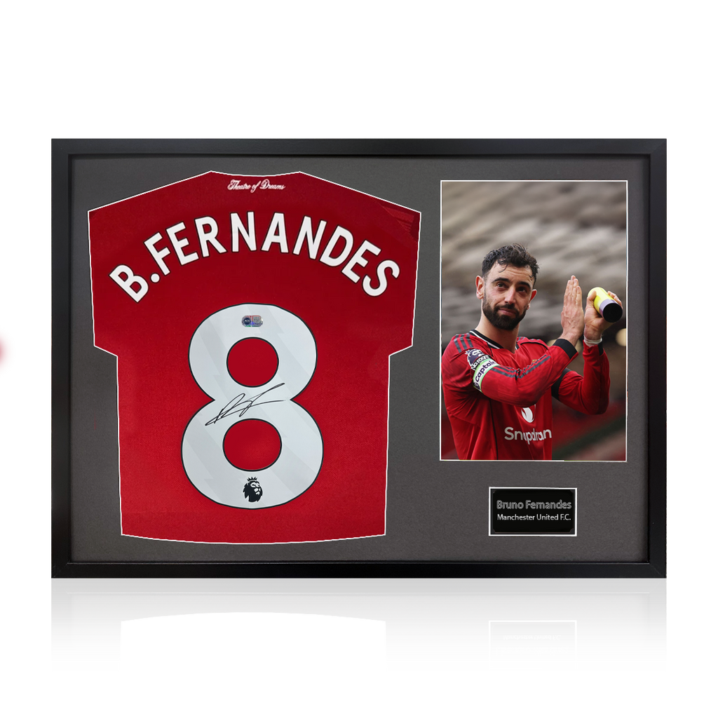 Bruno Fernandes Signed Manchester United Shirt Classic Frame (ACG Cert)