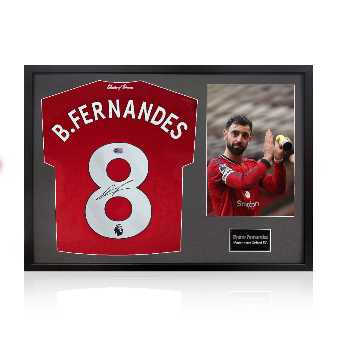 Bruno Fernandes Signed Manchester United Shirt Classic Frame (ACG Cert)