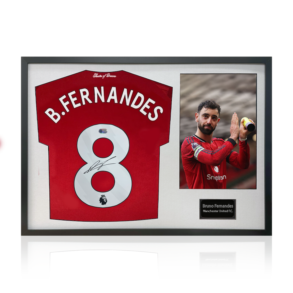 Bruno Fernandes Signed Manchester United Shirt Classic Frame (ACG Cert)