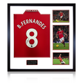 Bruno Fernandes Signed 22/23 Manchester United Shirt Elite Frame