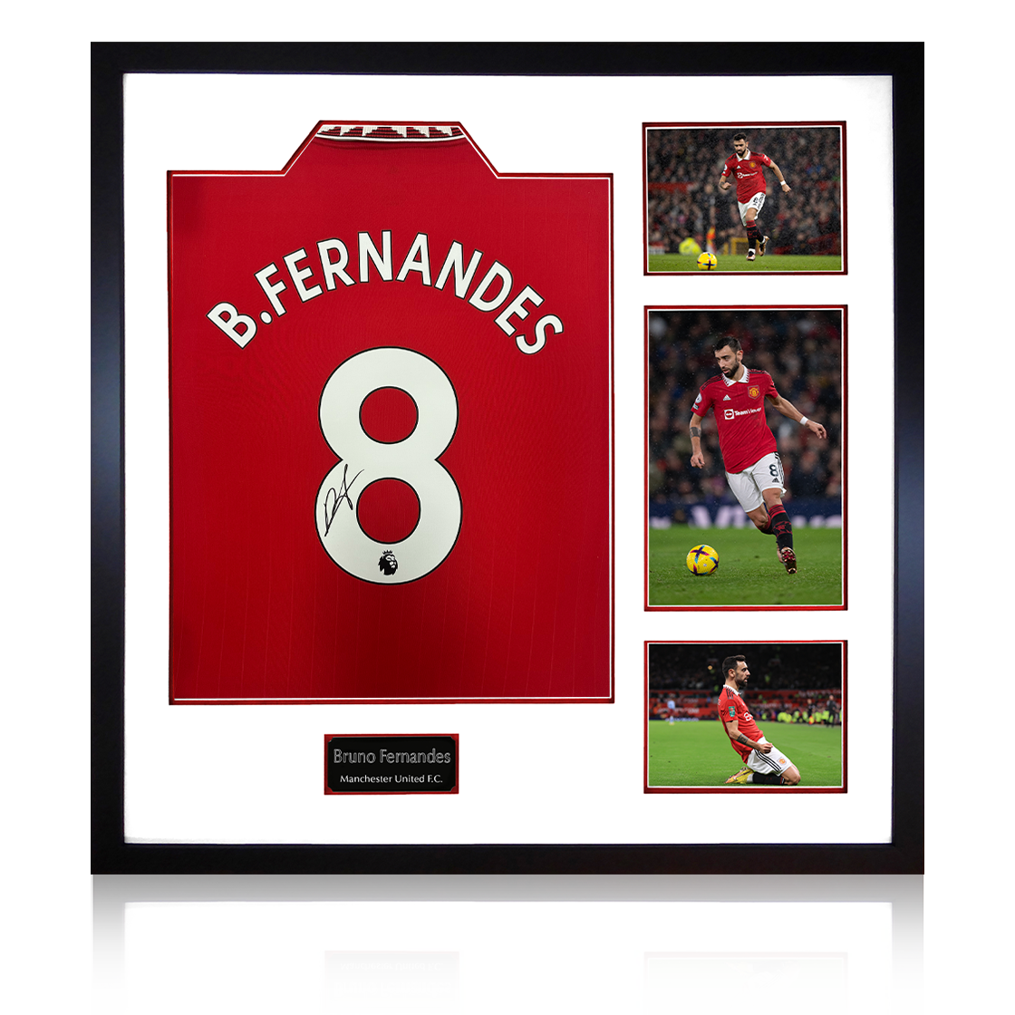 Bruno Fernandes Signed 22/23 Manchester United Shirt Elite Frame