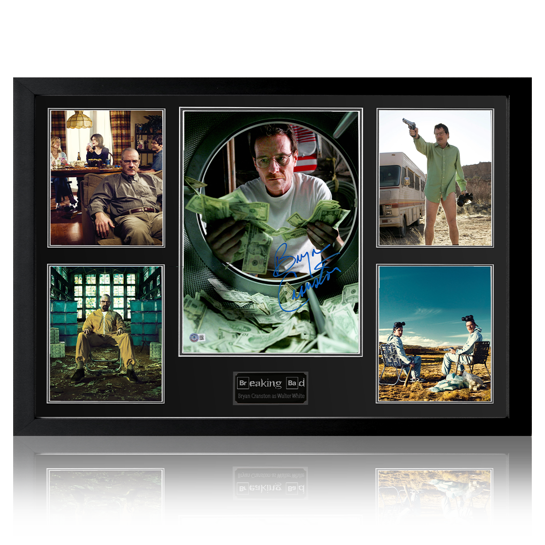 Bryan Cranston Signed Breaking Bad Image Premium Frame (Beckett)