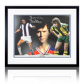 Bryan Robson Signed West Bromwich Albion 16x12 Image Deluxe Mount Frame