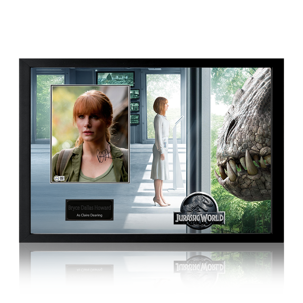 Bryce Dallas Howard Signed Jurassic World Image Iconic Frame (AFTAL Authentication)