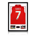 Bukayo Saka Signed Arsenal Shirt Premium Frame (ACG Cert)