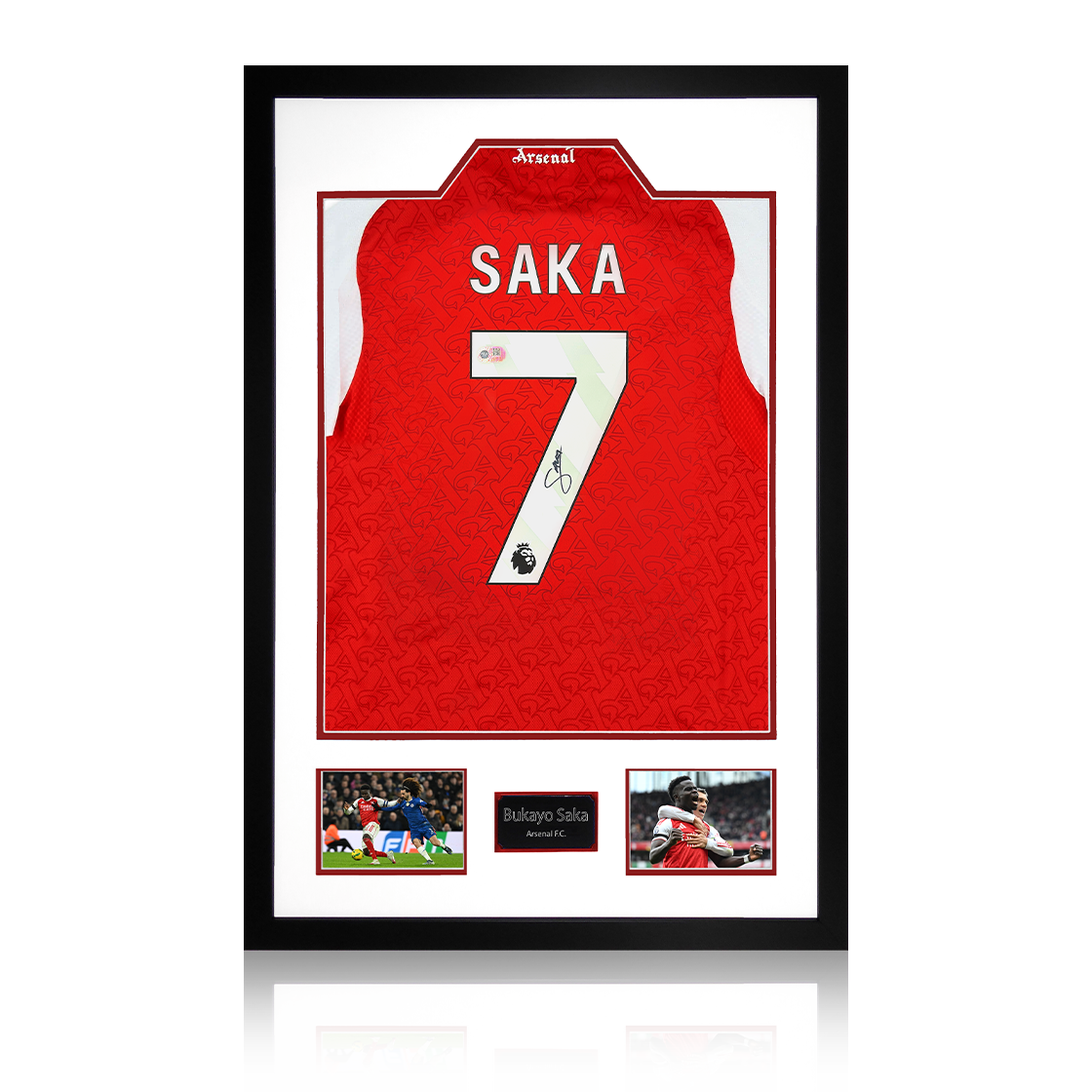 Bukayo Saka Signed Arsenal Shirt Premium Frame (ACG Cert)