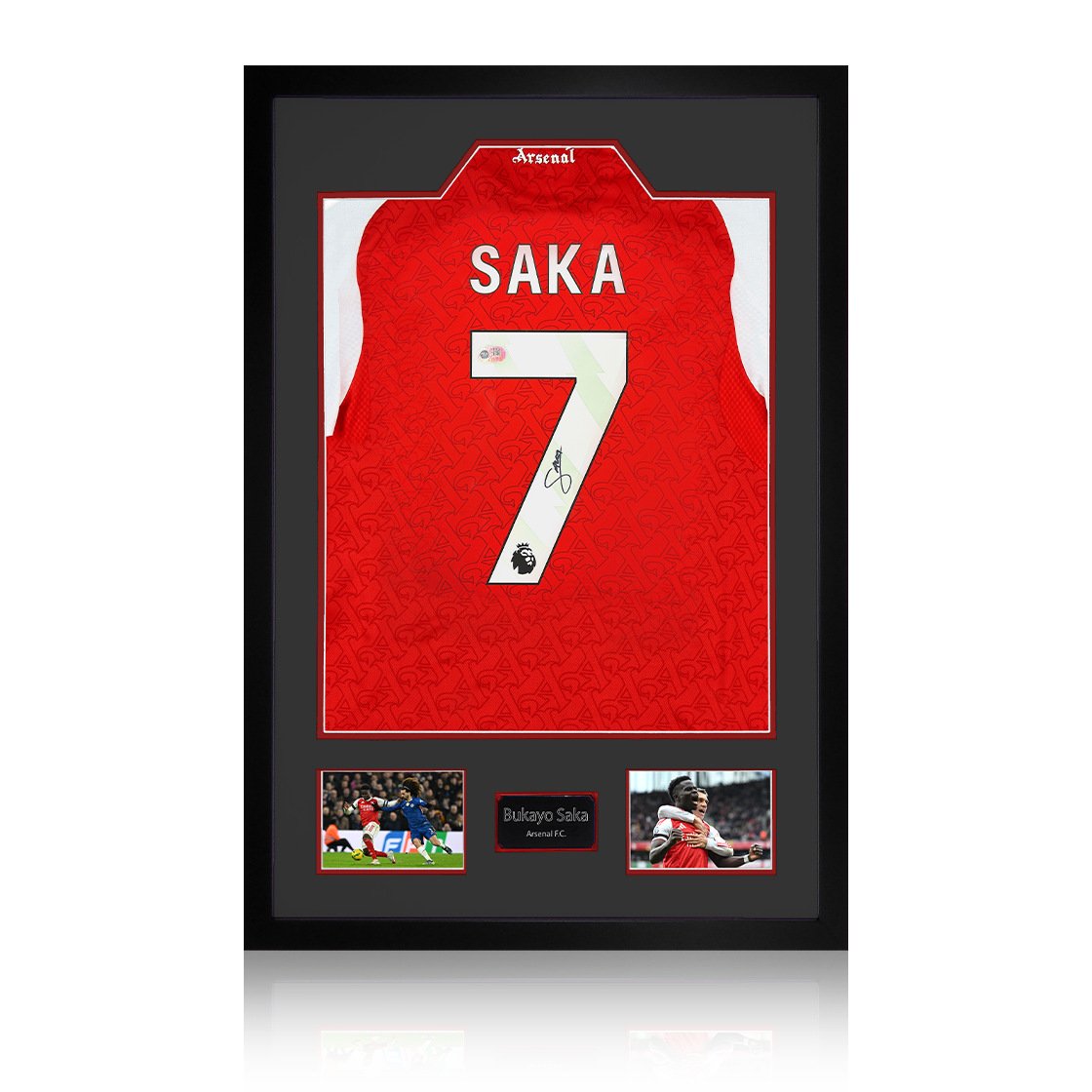 Bukayo Saka Signed Arsenal Shirt Premium Frame (ACG Cert)