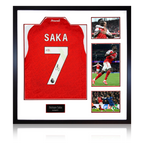 Bukayo Saka Signed Arsenal Shirt Elite Frame (ACG Cert)