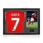 Bukayo Saka Signed Arsenal Shirt Classic Frame