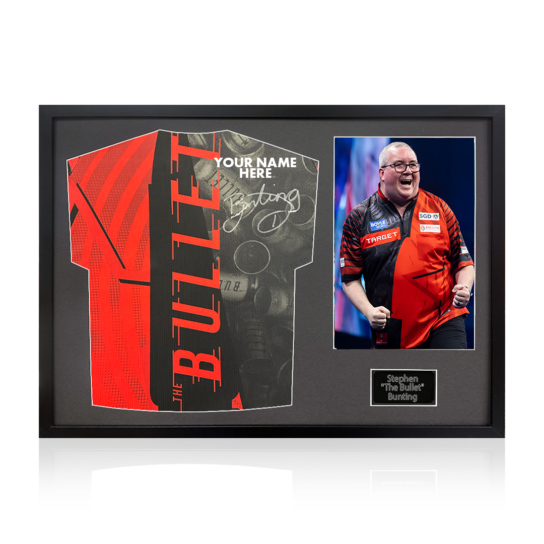 Stephen Bunting Signed & Dedicated Shirt Classic Frame