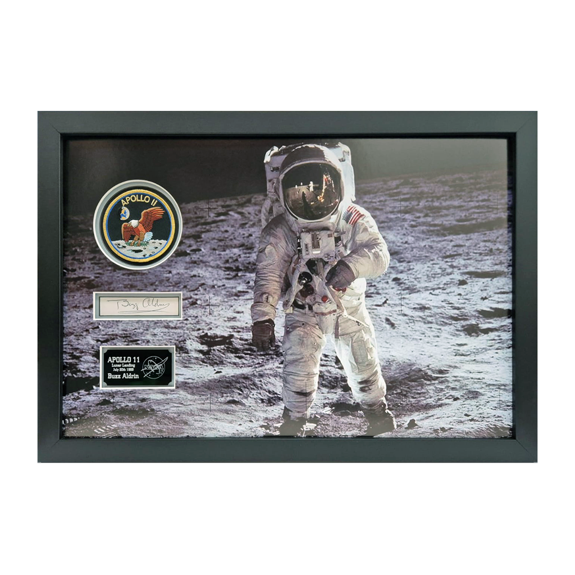 Buzz Aldrin Signed Apollo 11 Iconic Frame