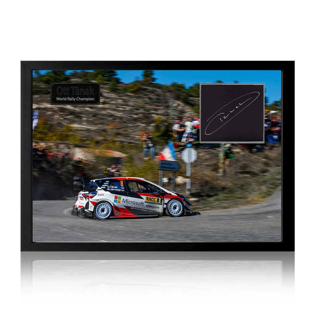 Ott Tanak Signed Rally Toyota Yaris WRC Iconic Frame #1