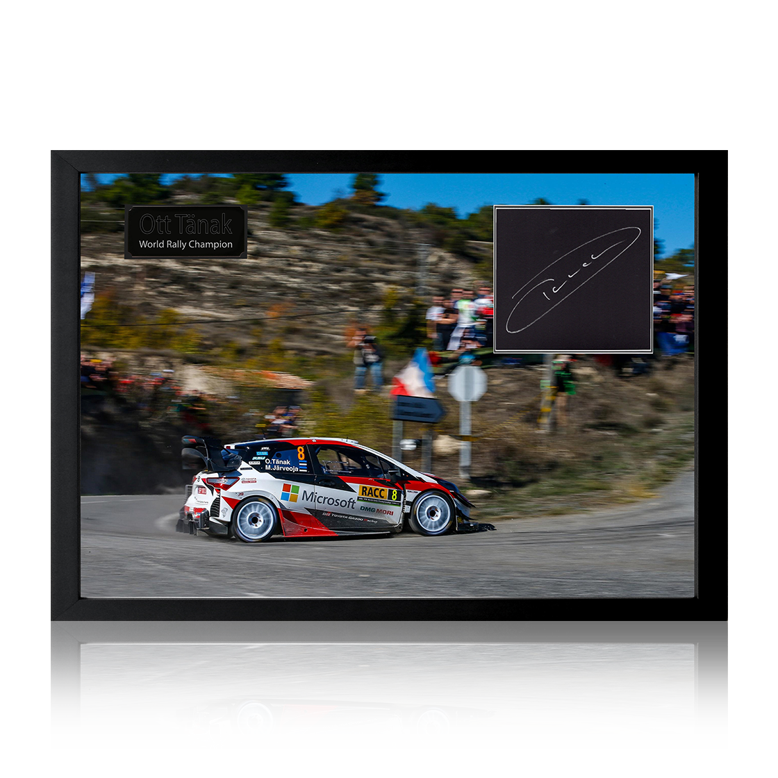 Ott Tanak Signed Rally Toyota Yaris WRC Iconic Frame #1