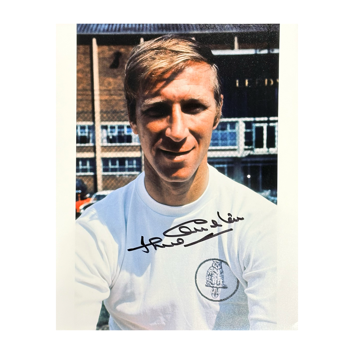 Jack Charlton Signed Leeds United 10x8 Image