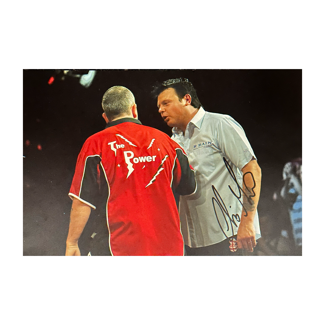 Chris Mason Signed Darts 12x8 Image