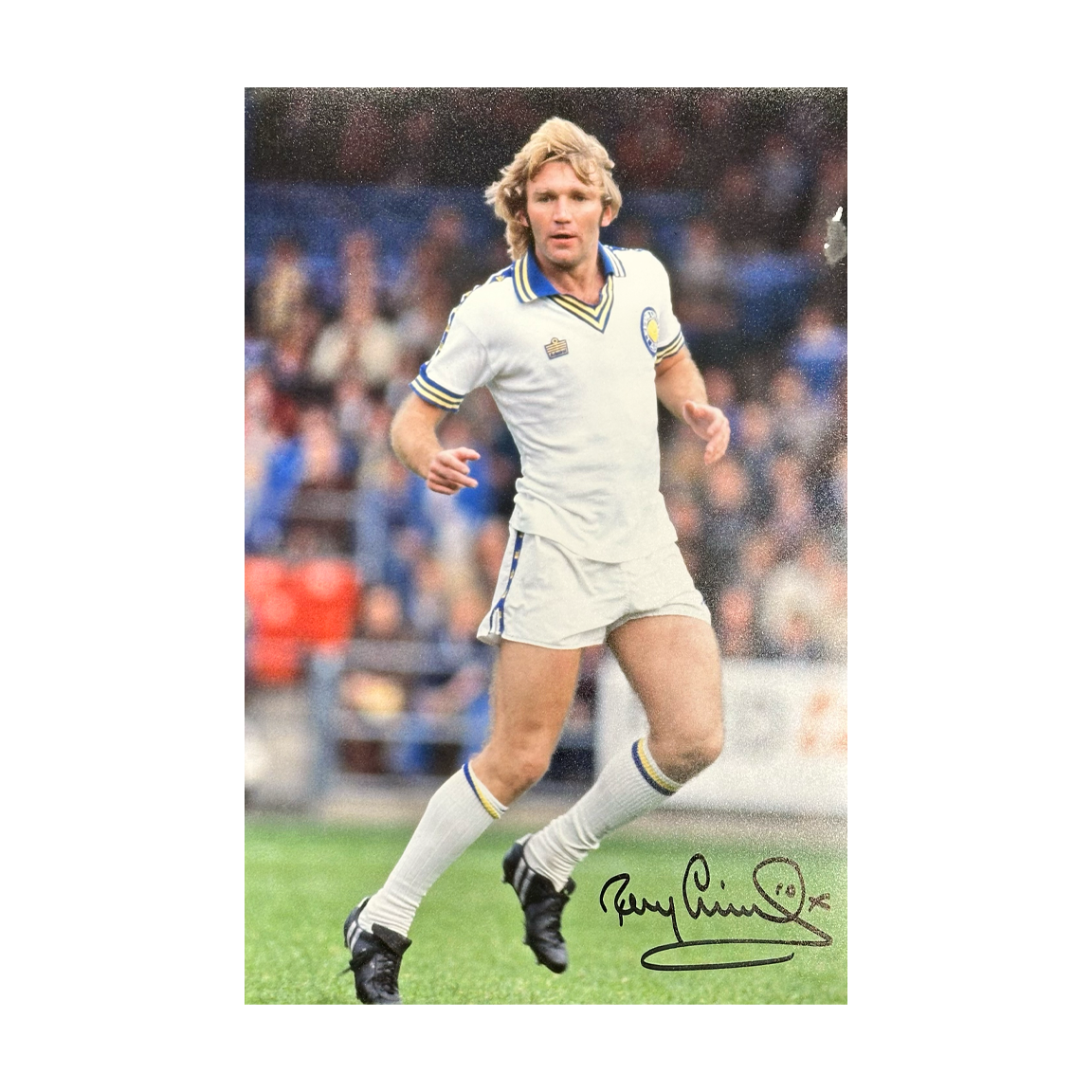Tony Currie Signed Leeds United 12x8 Image