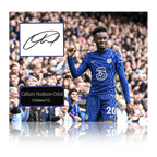 Callum Hudson-Odoi Signed Chelsea Cut Deluxe Mount
