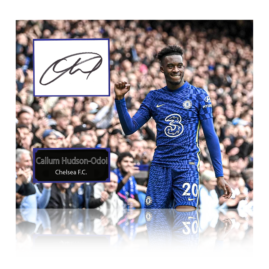 Callum Hudson-Odoi Signed Chelsea Cut Mount