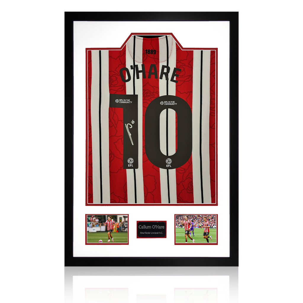 Callum O'Hare Signed Sheffield United 24/25 Shirt Premium Frame