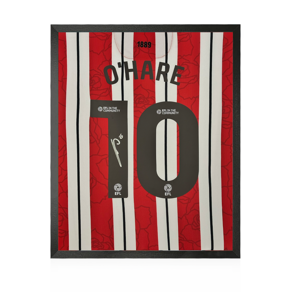 Callum O'Hare Signed Sheffield United 24/25 Shirt Compact Frame