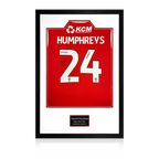 Cameron Humphreys Match-Worn & Signed Rotherham United Shirt Premium Frame