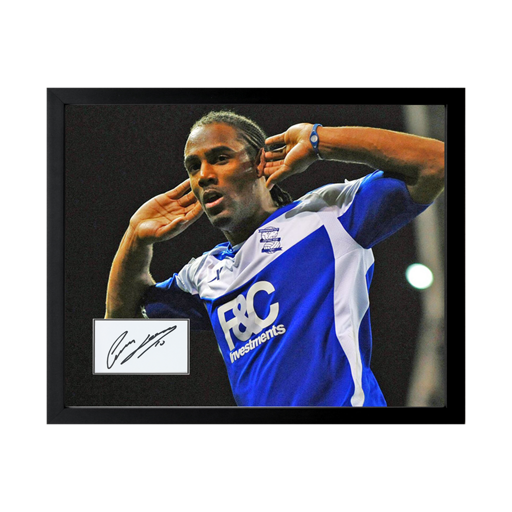 Cameron Jerome Signed Birmingham City Cut Deluxe Mount Frame
