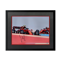 Carlos Sainz JR Signed 16x12 Image Deluxe Mount Frame