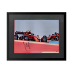 Carlos Sainz JR Signed 16x12 Image Deluxe Mount Frame
