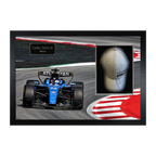 Carlos Sainz Jr Signed Williams Racing F1 Cap Iconic Frame (ACG Cert)