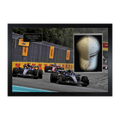 Carlos Sainz Jr & Alex Albon Signed Williams Racing F1 Cap Iconic Frame (ACG Cert)