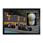 Carlos Sainz Jr & Alex Albon Signed Williams Racing F1 Cap Iconic Frame (ACG Cert)