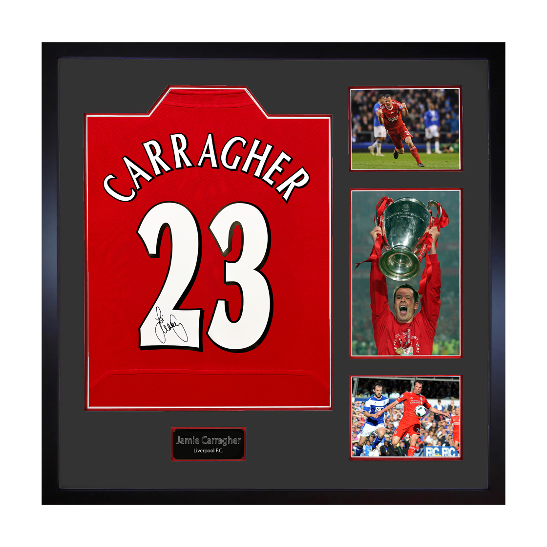 Jamie Carragher Signed Liverpool Shirt Elite Frame