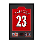 Jamie Carragher Signed Liverpool Shirt Premium Frame