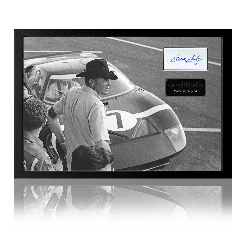 Carroll Shelby Motorsport Icon Signed Display The Fan Cave Memorabilia