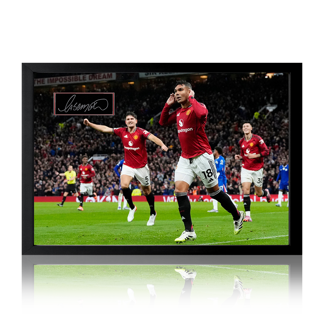 Casemiro Signed Plaque Iconic Frame