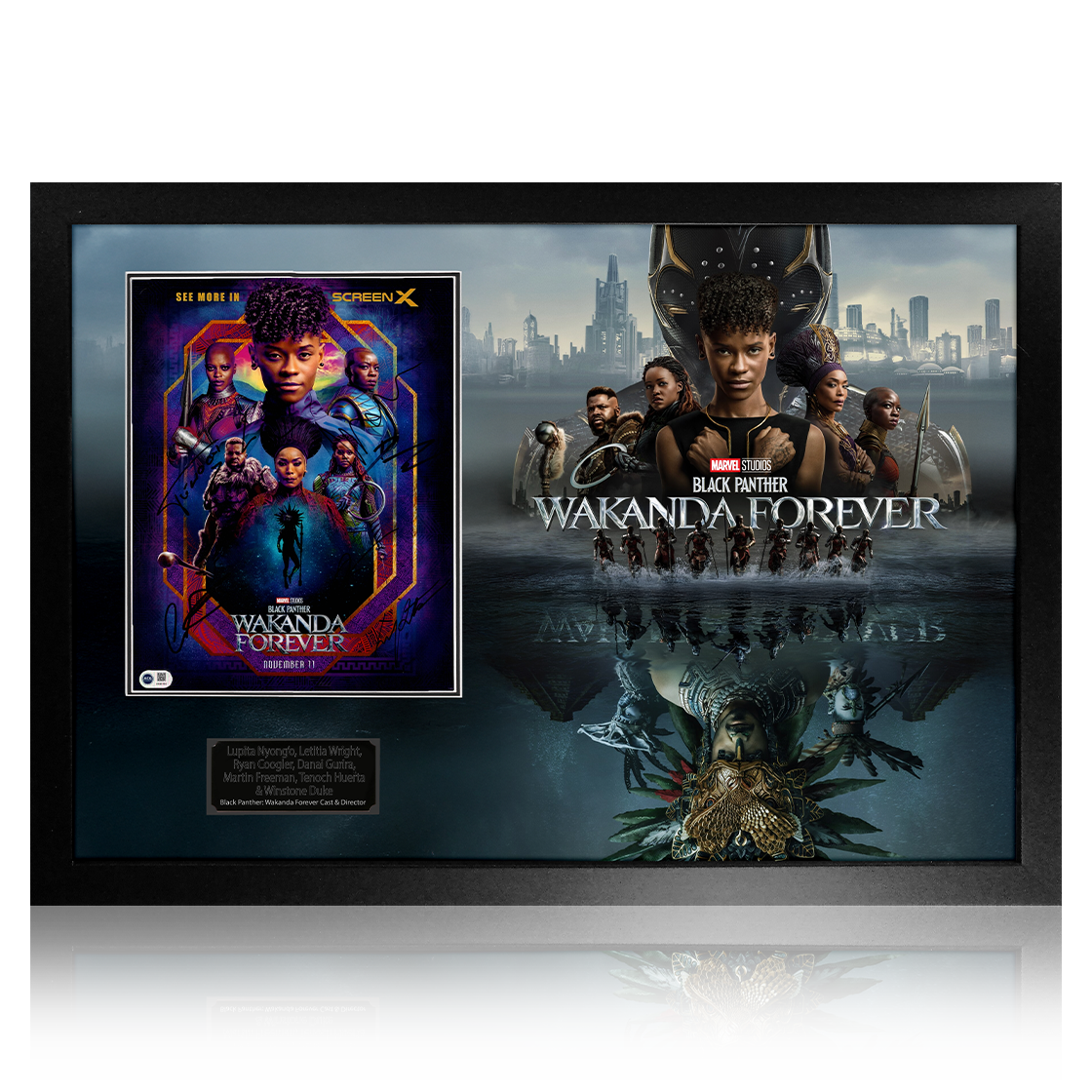 Black Panther: Wakanda Forever Cast Signed Image Premium Frame (ACG Cert)