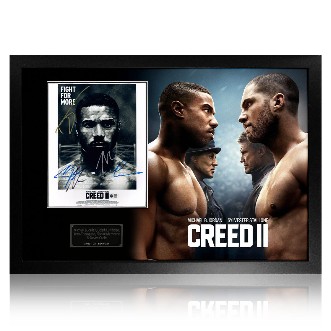 Creed II Cast Signed Image Premium Frame (ACG Cert)