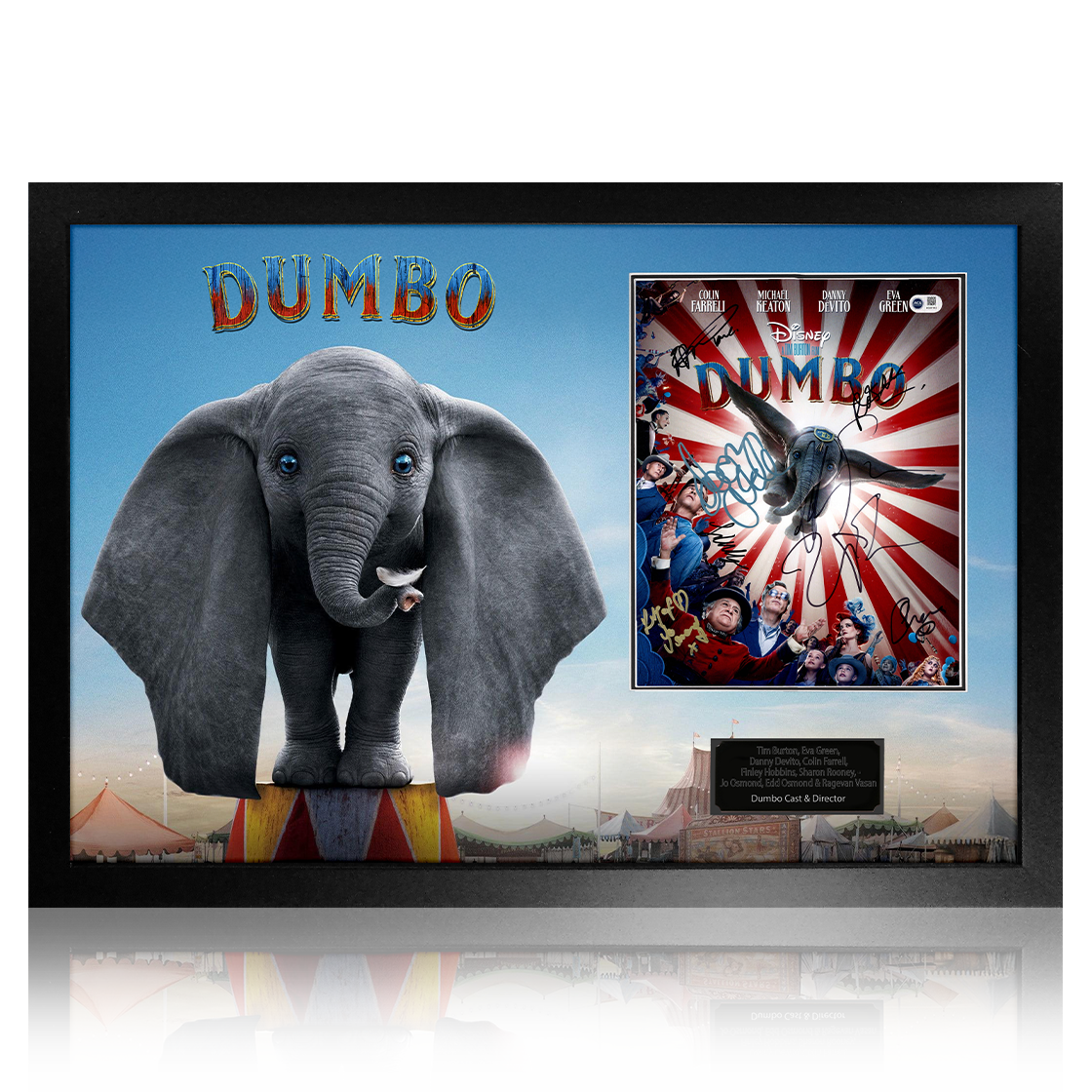 Dumbo Cast Signed Image Premium Frame (ACG Cert)