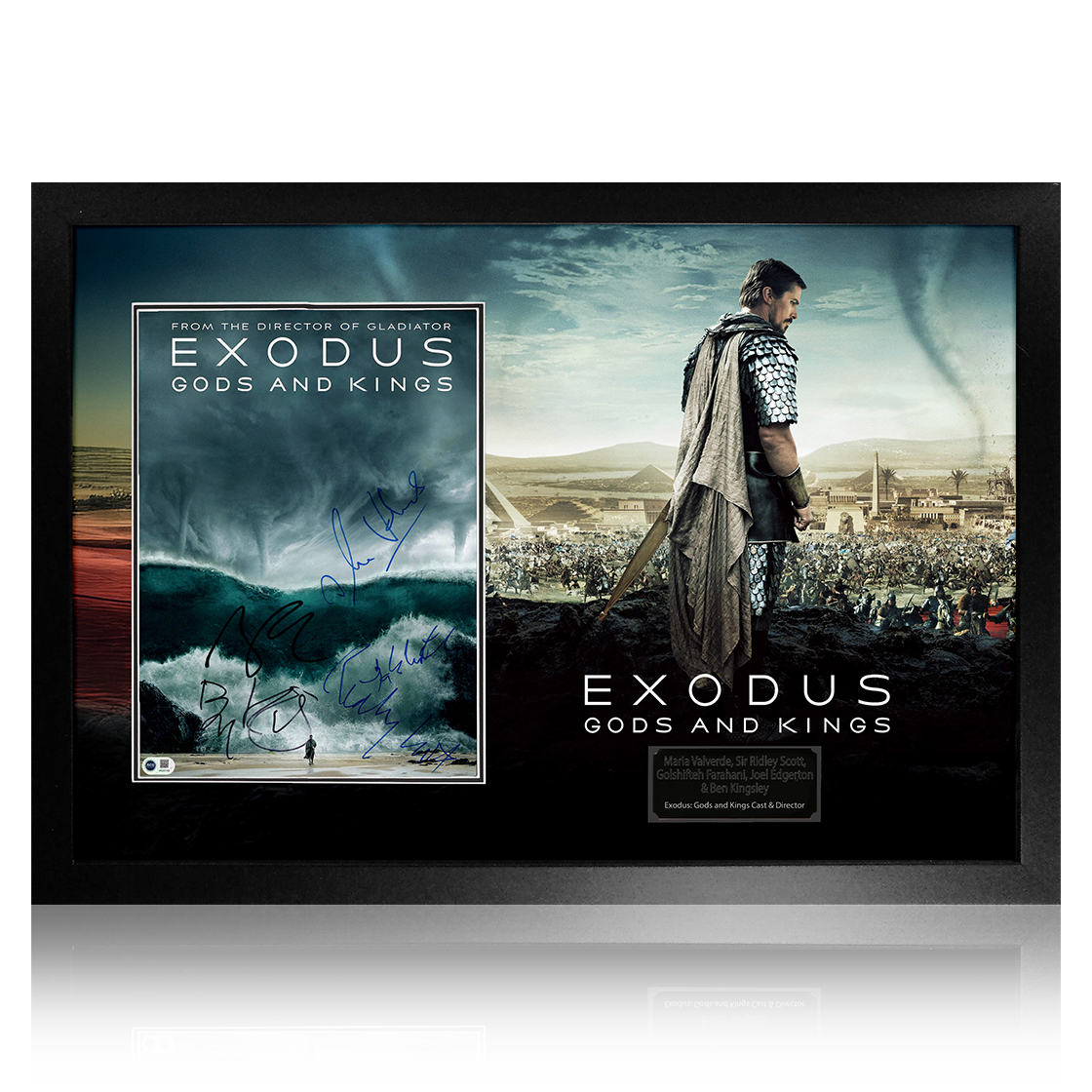 Exodus: Gods and Kings Cast Signed Image Premium Frame (ACG Cert)