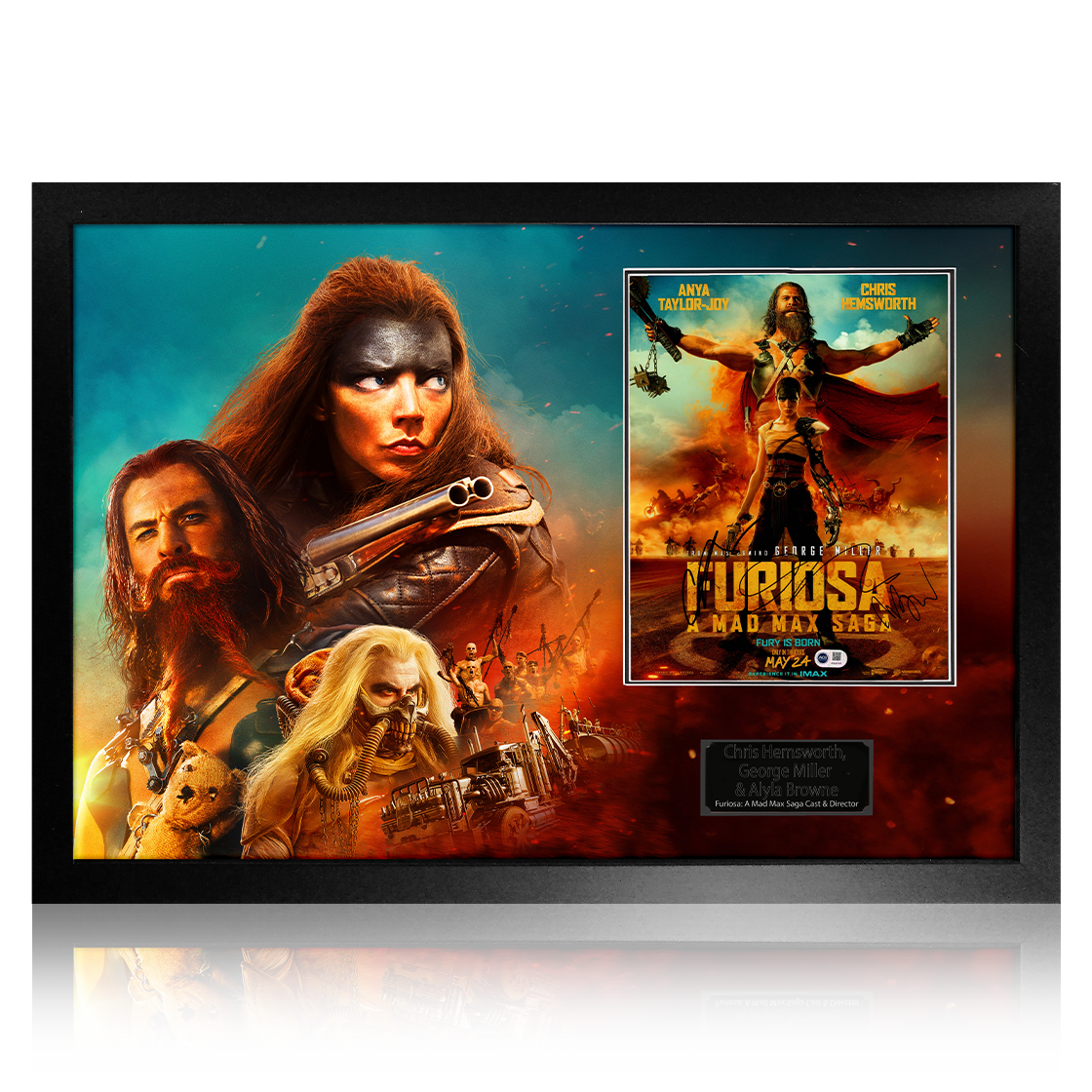 Cast Signed Furiosa: A Mad Max Saga Image Premium Frame (ACG Cert)