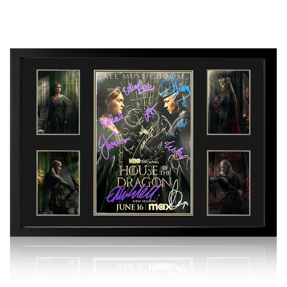 House Of The Dragon Cast Signed Image #1 Premium Frame