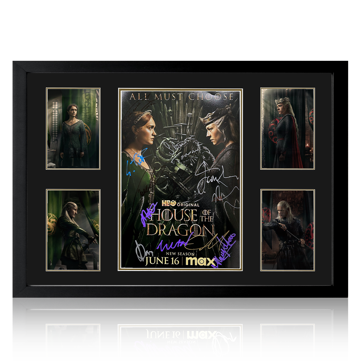 House Of The Dragon Cast Signed Image #2 Premium Frame