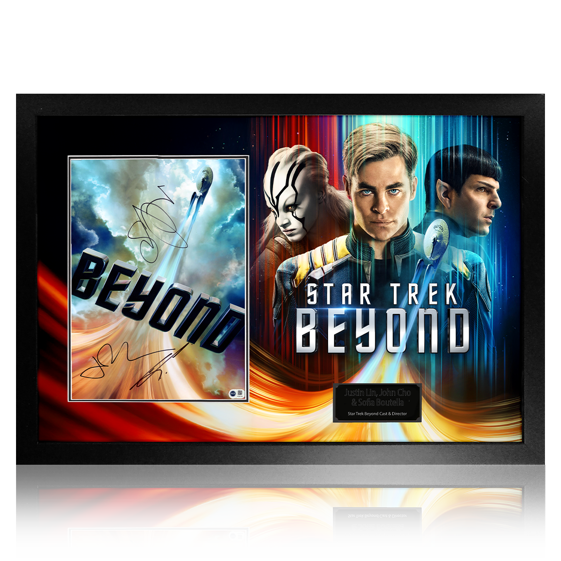 Star Trek Beyond Cast Signed Image Premium Frame (ACG Cert)