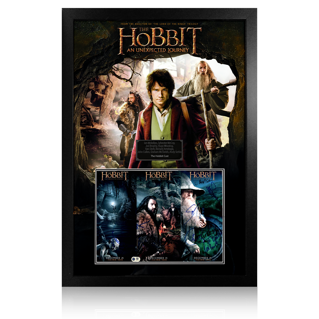 The Hobbit Cast Signed Image Premium Frame (ACG Cert)