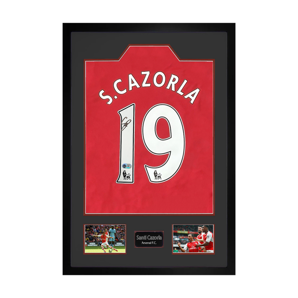 Santi Cazorla Signed Arsenal Shirt Premium Frame (ACG Cert)