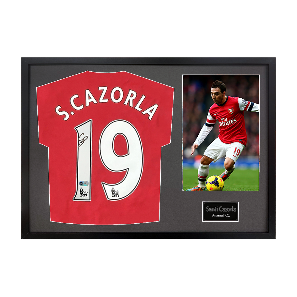 Santi Cazorla Signed Arsenal Shirt Classic Frame (ACG Cert)