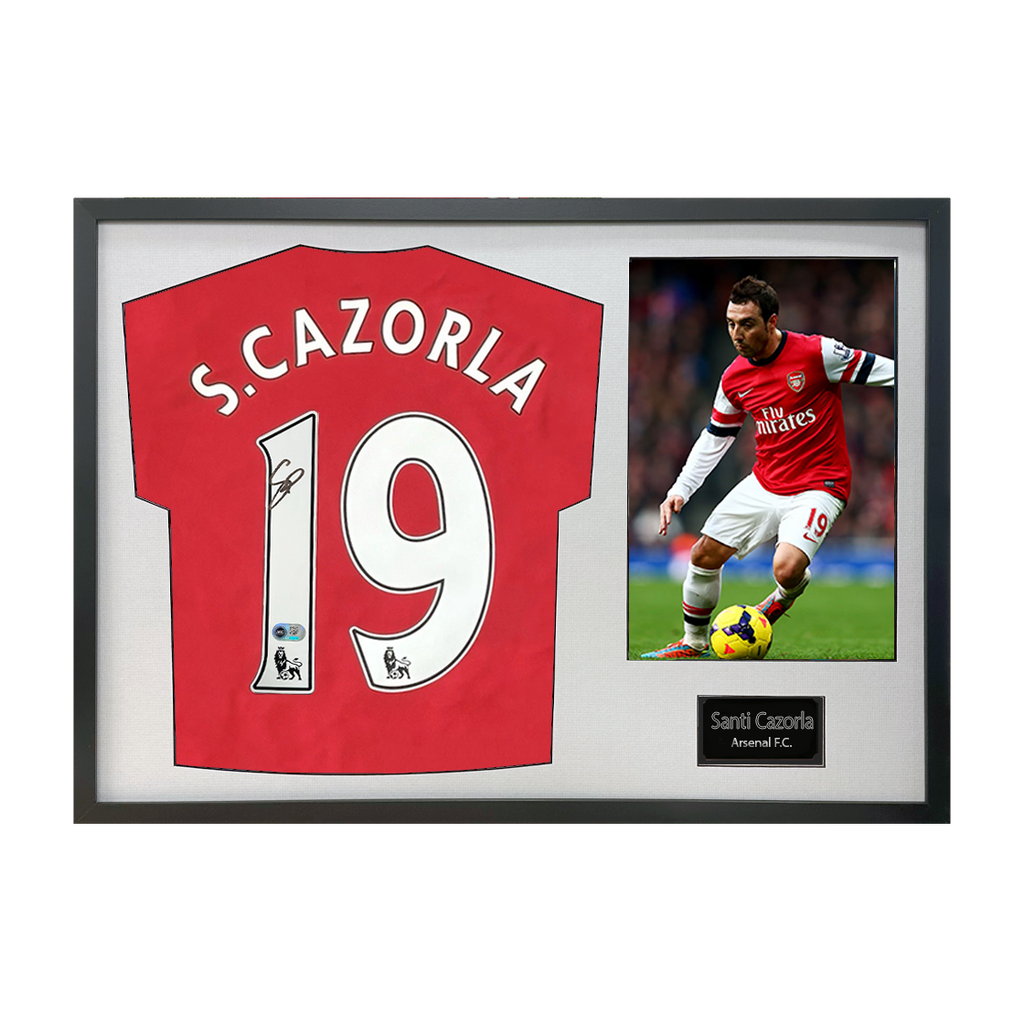 Santi Cazorla Signed Arsenal Shirt Classic Frame (ACG Cert)